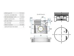 PİSTON 72,50MM OPEL AST.G COR.C 98-