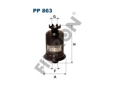 YAKIT FİLTRESİ HYUNDAI ACCENT    MITSUBISHI COLT3 GALANT6 LANCER3-4 84-