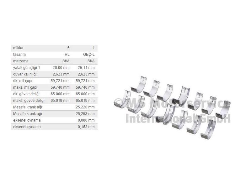ANA YATAK 0,25 TK. BMW M20 21 50 51 52 54 57 76-10